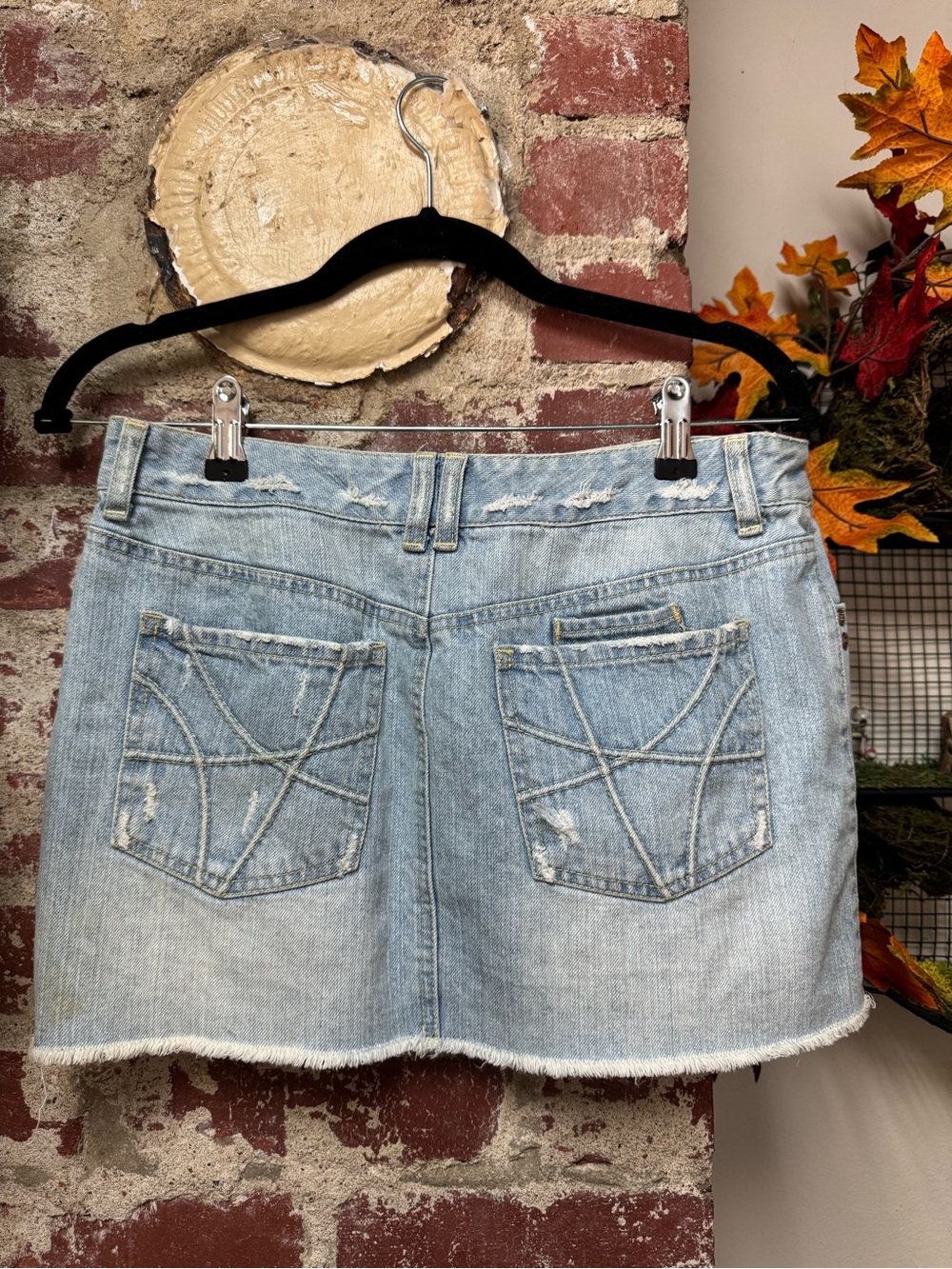 Vintage Y2K Aeropostale Denim Mini Skirt 3/4
